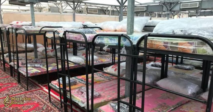 Bunk beds for South Asian pilgrims in Mina
