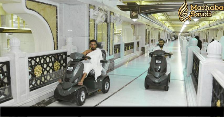 Electric scooters for elderly, disabled pilgrims in Haram
