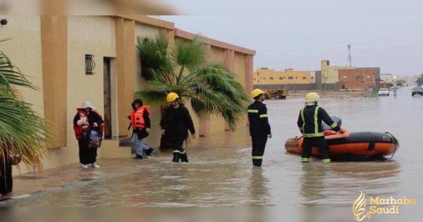 Saudi Arabia’s Civil Defense continues rescue efforts as more heavy rain to come