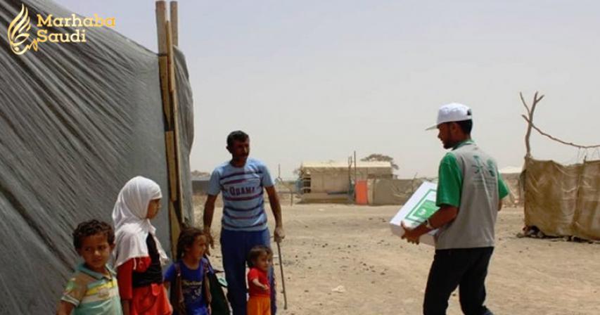 KSrelief distributes 300 cartons of dates in Marib