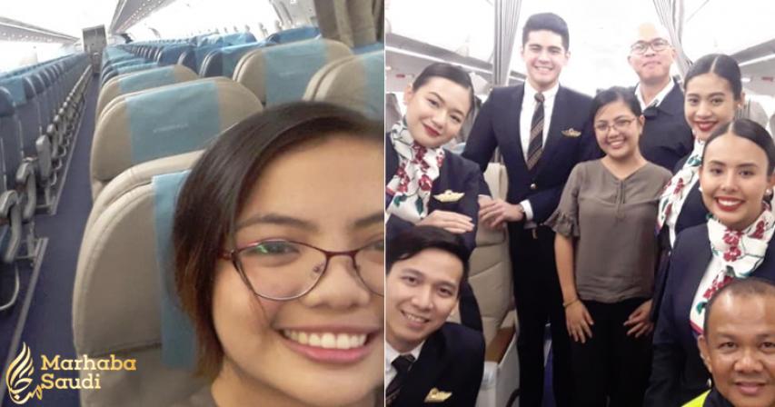 Lucky Filipina is only passenger on night flight