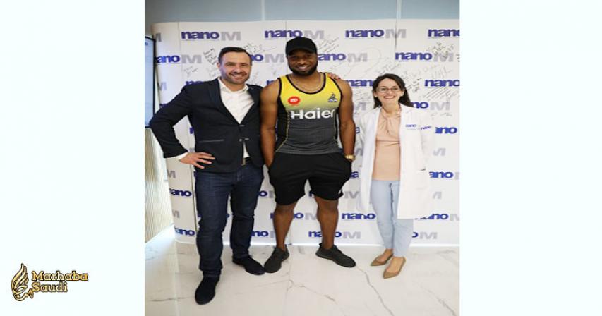 Ace cricketer Kieron Pollard visits the futuristic nanoM sports clinic in the UAE during PSL 2019
