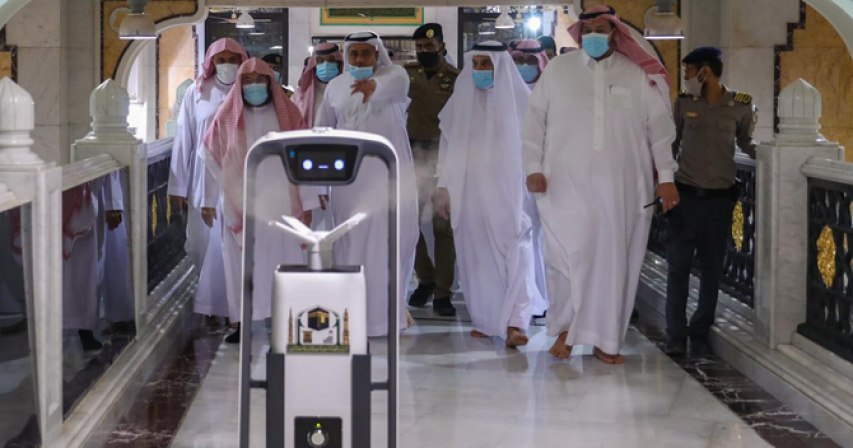 Number of sanitizing robots at Grand Mosque to increase