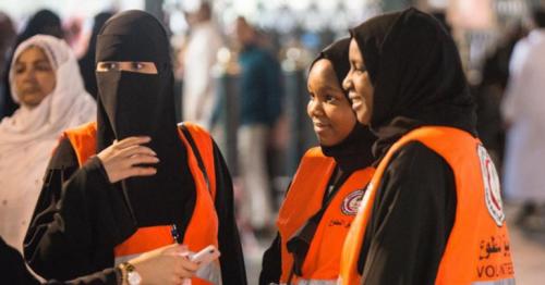 Women paramedics volunteer to help visitors of Prophet's Mosque