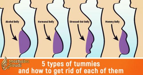 5 Types Of Tummies And How To Get Rid Of Each Of Them