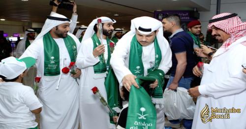 UAE airport takes the lead in starting Saudi National Day celebrations