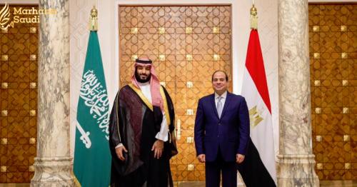 Saudi Crown Prince Muhammad Bin Salman meets Egypt’s Sisi in presidential palace