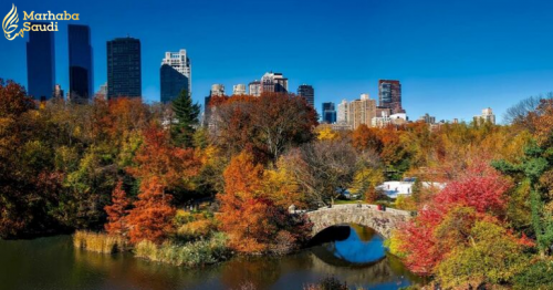 New York – autumnal cycling around New York’s iconic Central Park, USA